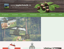 Tablet Screenshot of jagdschule24.de